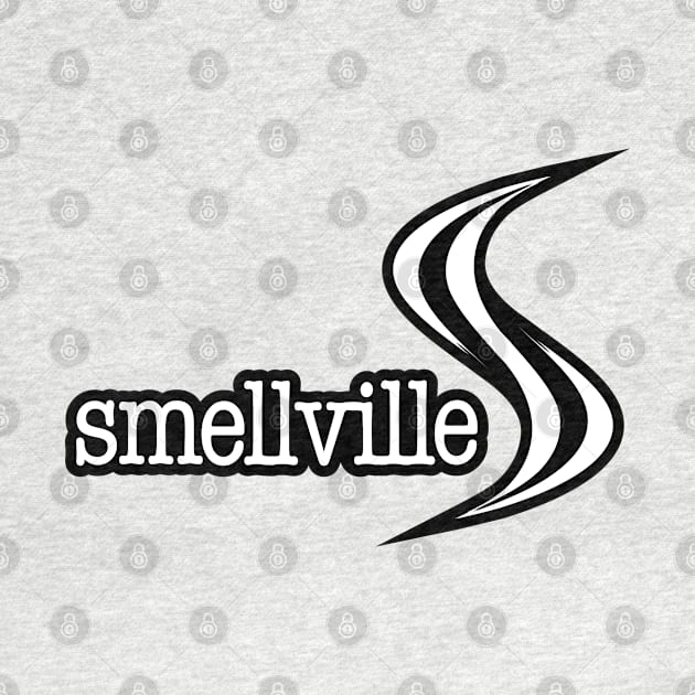 Smellville Logo White with Black Outline by MOULE